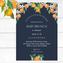 Navy Eine kleine Süsse Orange Citrus Baby Brunch