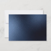 NAVY ELEGANT MODERN GOLD LEAF UAWG RSVP KARTE (Rückseite)