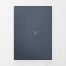 Navy Elfenbein Minimalistische einfache All-in-One