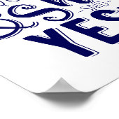 Navy er stellte die Frage, die sie ja sagte! Poster (Ecke)