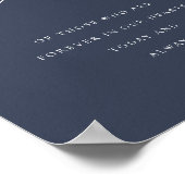 Navy Essential Script in Love Memory Poster (Ecke)