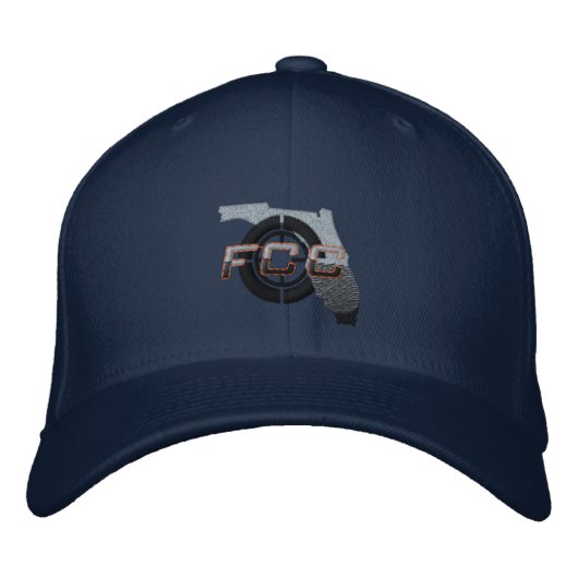Navy FCC bestickte Cap Baseballkappe (Vorderseite)