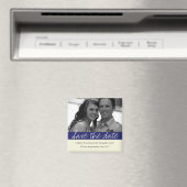 Navy Fett Banner Foto Speichern Sie das Date Magne Magnet (In Situ (Geschirrspüler))