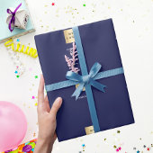 Navy-Firmenlogo Geschenkpapier