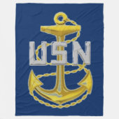 NAVY FLEECE BLANKET (Vorderseite)