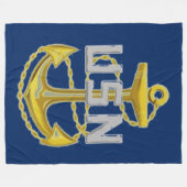 NAVY FLEECE BLANKET (Vorderseite (Horizontal))