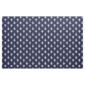 Navy Fleur De Lis Muster Stoff (Yard (91,4 cm))