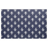 Navy Fleur De Lis Muster Stoff (Fat Quarter (45,7 x 55,9 cm))