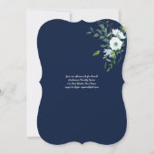 NAVY Floral First Heilige Kommune mit Vers Einladung (Rückseite)