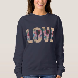 Navy Floral Liebe Sweatshirt