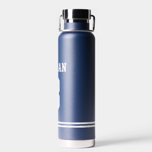 Navy Football Jersey mit Individuelle Name und Anz Trinkflasche (Rückseite)