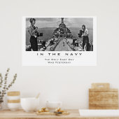 Navy Fotografen bei der Arbeit Poster (Küche)