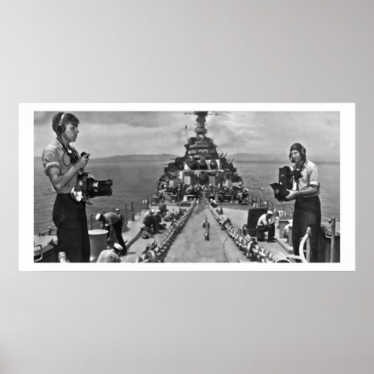 Navy Fotografen bei der Arbeit Poster (Vorne)