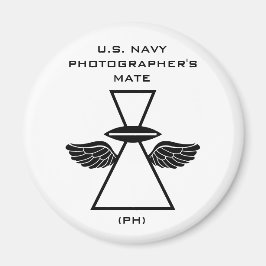 NAVY FOTOGRAFIE IFGA MIT WINGS RUND MAGNET