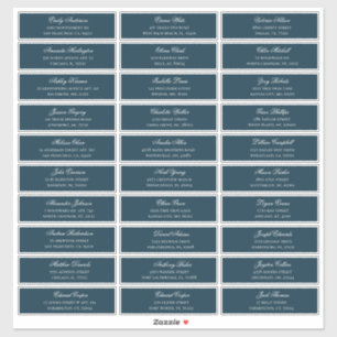 Navy-Gäste Namen Adresse. Versandaufkleber für Hoc Aufkleber