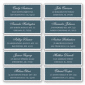 Navy-Gäste Namen Adresse. Versandaufkleber für Hoc Aufkleber (Vorderseite)