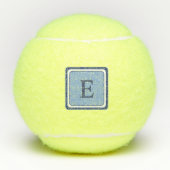 Navy-Geometrisches Chevron-Monogramm-Design Tennisbälle (Vorderseite)