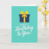 Navy-Geschenk-Geburtstagskarte Karte (Gelbe Blume)
