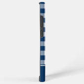 Navy Gingham Check MagSafe Tough Samsung Galaxy Hülle (Rechte Seite)