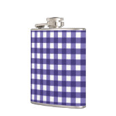 Navy Gingham Flachmann (Links)