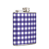 Navy Gingham Flachmann (Rechts)
