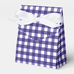 Navy Gingham Geschenkschachtel