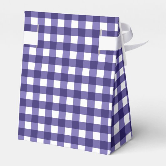 Navy Gingham Geschenkschachtel (Rückseite)