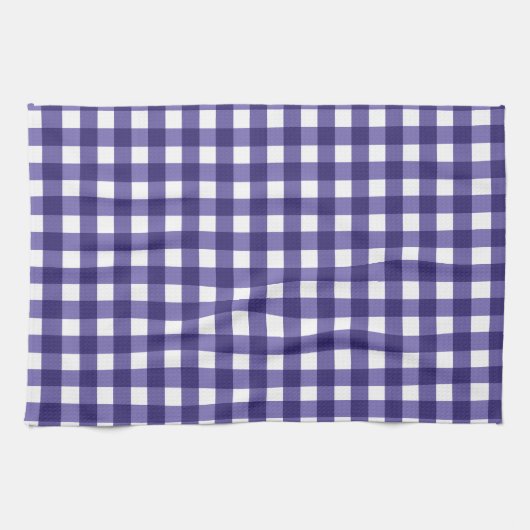 Navy Gingham Geschirrtuch (Horizontal)