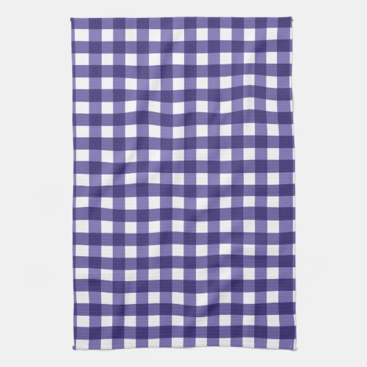 Navy Gingham Geschirrtuch (Vertikal)