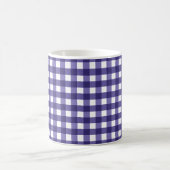 Navy Gingham Kaffeetasse (Mittel)