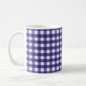Navy Gingham Kaffeetasse (Links)