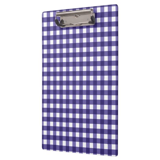 Navy Gingham Klemmbrett (Links)