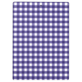 Navy Gingham Klemmbrett (Rückseite)