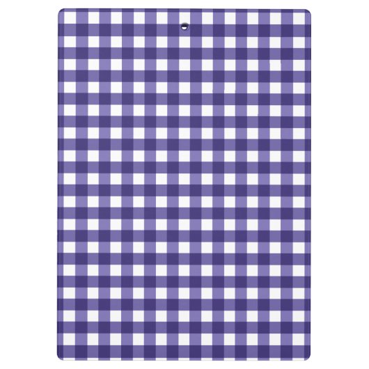 Navy Gingham Klemmbrett (Rückseite)