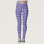 Navy Gingham Leggings (Vorderseite)