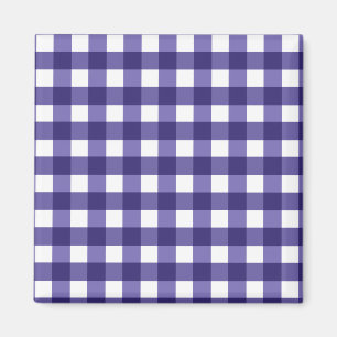 Navy Gingham Magnet