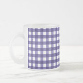 Navy Gingham Mattglastasse (Links)