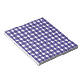Navy Gingham Notizblock (angewinkelt)