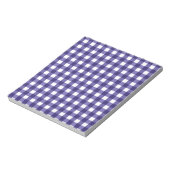 Navy Gingham Notizblock (Rotiert)