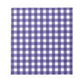 Navy Gingham Notizblock (Vorderseite)