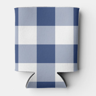 Navy Gingham Pattern Dosenkühler
