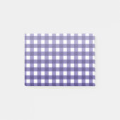 Navy Gingham Post-it Klebezettel (Vorderseite)