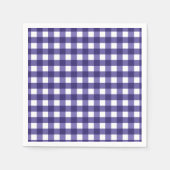 Navy Gingham Serviette (Vorderseite)