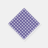 Navy Gingham Serviette (Ecke)