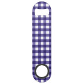 Navy Gingham Speed Flaschenöffner (Vorderseite)