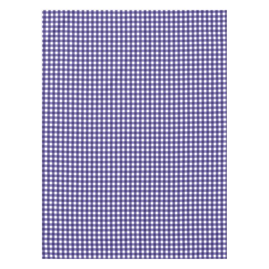 Navy Gingham Tischdecke (Vorderseite)