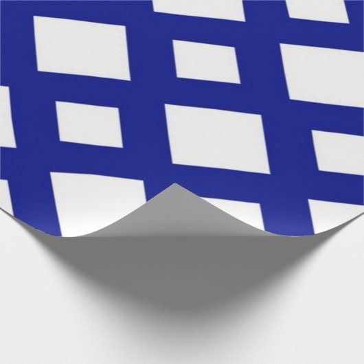 Navy Gitter mit White Diamonds Geschenkverpackung Geschenkpapier (Ecke)