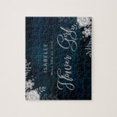 Navy Glanz Silver ist unser Blumenmädchen Vorschla Puzzle (Vertikal)