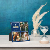 Navy & Gold 3 Foto Abschluss Fotoplatte (InSitu)