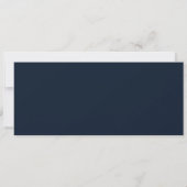Navy & Gold Abschluss Faux-Ticket |  Einladung (Rückseite)